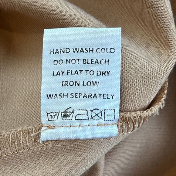 Lovers + Friends Meridith Nude Mini Bodycon Dress XS Side Tie Stretch - Picture 7 of 8